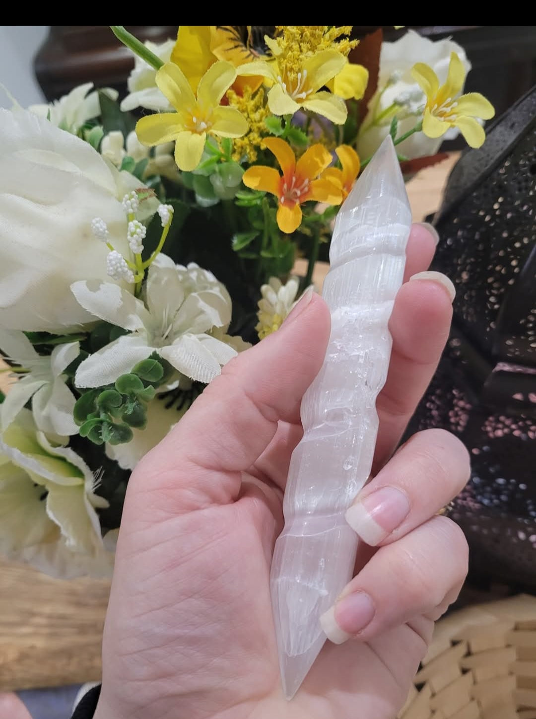 Selenite Wand Twisted